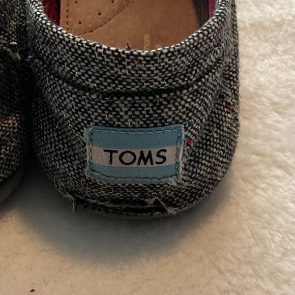 Womens Brownish Gray Tweed Toms size 7.5W - Picture 2 of 12